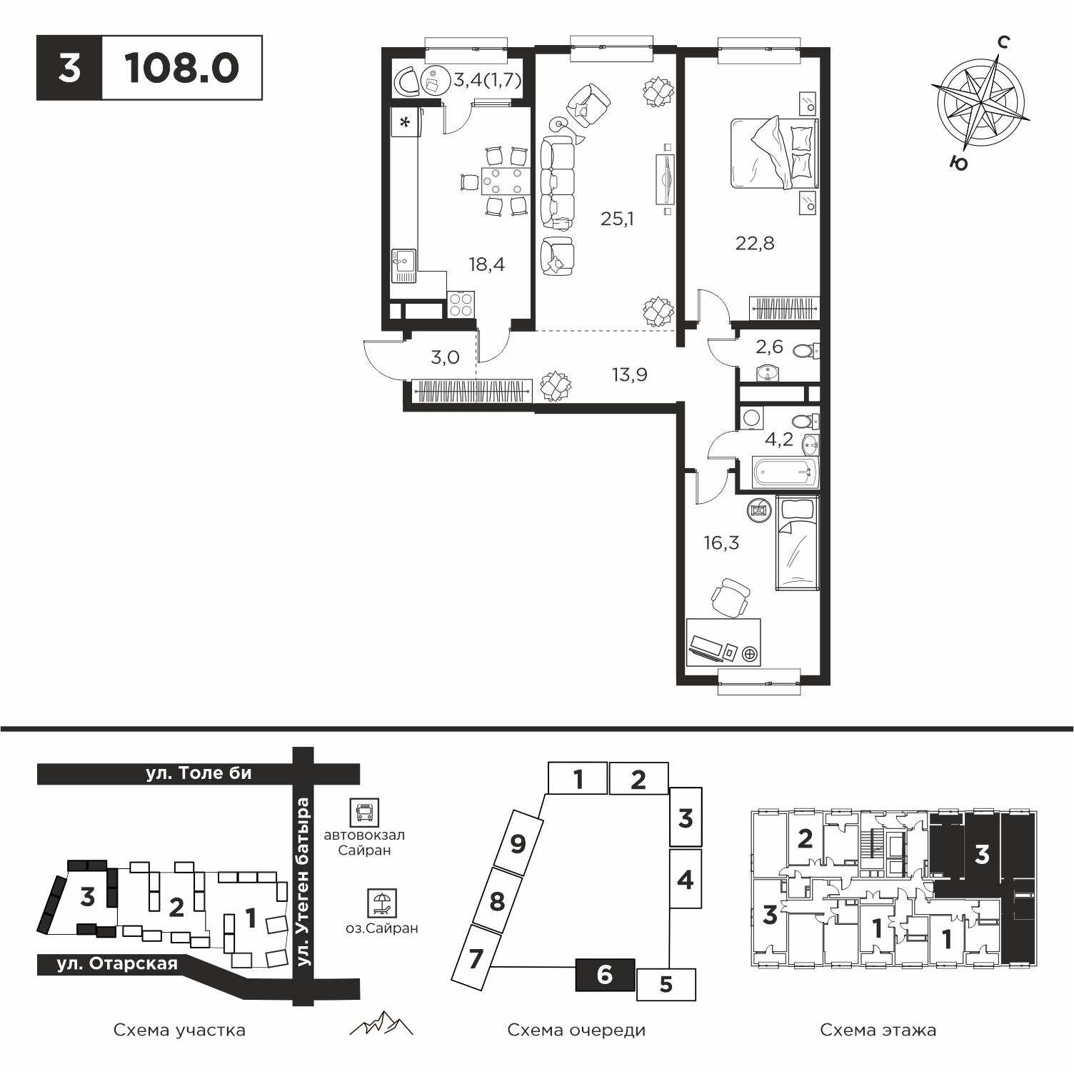 108.0 м²